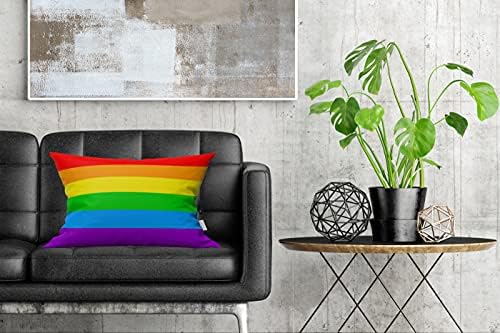 Taysta Home Decor jastuk za poklopac jastuk LGBT Gay Pride 6 Stripe Rainbow Dekorativni jastučnici Jastučni