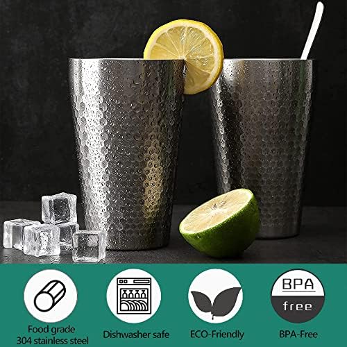 Befoy Pint Cup - 16oz dvostruki šalica sa dvostrukim slojem od nehrđajućeg čelika Neraskidive vruće i hladne