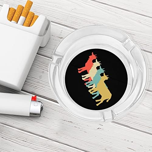 Goat Silhouette Pušenje pepeljasti cigarete Cigar okrugli nosač pepela Kućište za utor za unutrašnje