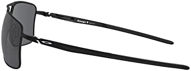Oakley muške Oo4124 Gauge 8 metalne pravougaone naočare za sunce, mat crna / siva, 57 mm