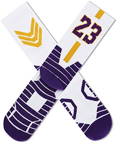 Atletske čarape košarkaška posada čarape-pamučne čarape za vlaženje za fudbal & amp ;trčanje 1-par