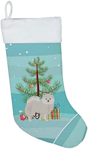 Caroline's bysures CK3463CS japanski špic spitz božićne čarape, kamin Viseći čarape Božićna sezona Party Decor