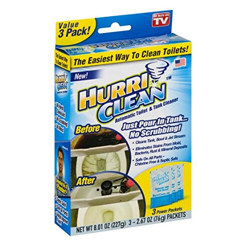 HURRICLEAN - HC-MO48 Deluxe 3-pakovanje Novo i poboljšano automatsko sredstvo za čišćenje cisterna za čišćenje