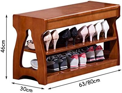 KMMK Čvrsta drvena klupa za zaštitu cipela za zaštitu od hodnika | Stalak za stalak za obuću Organizator