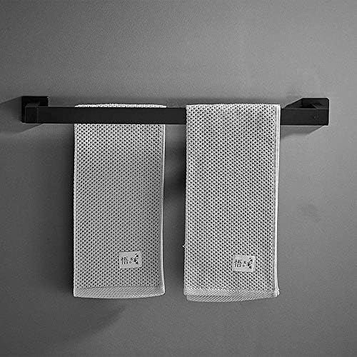 -Lepsi, ručnike, mat crni ručnik dvostruki bar za ručnik za ručnik zid montiran od nehrđajućeg čelika