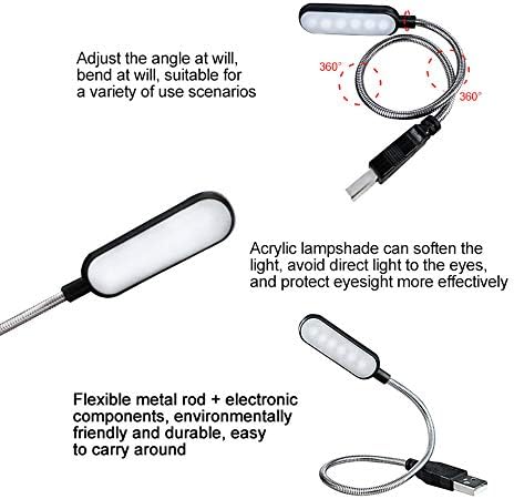 1pc fleksibilni mini USB LED, mini USB LED lampica, USB svjetlo za laptop, svjetlo za čitanje, USB napajane LED