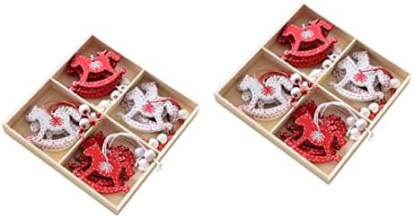 ABOOFAN 2kom dizajn djeca rođendan drveni poklon zanati dekoracije DIY vjenčanje ručni privjesci