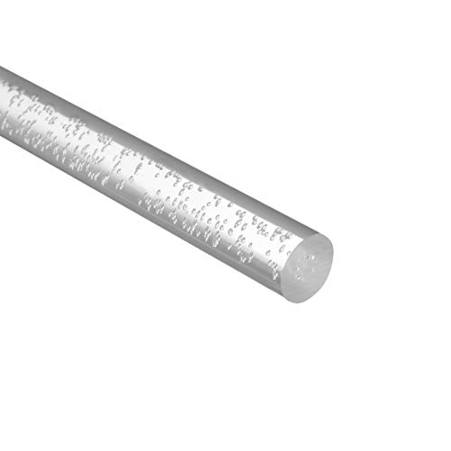 Uxcell akrilni štap okrugli Mjehurić PMMA Bar 0.6 Inčni prečnik 20 inčni dužina Clear