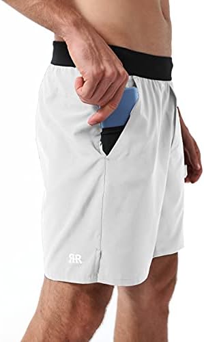 Reyshionwa Muška vještačka kratke hlače od 7 inča Brzo suho lagano tekuće teretane Casual Sports