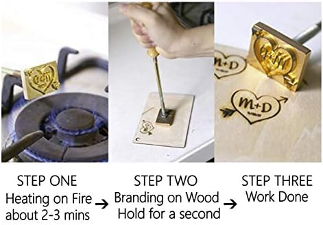Komplet željeza za prilagođeno brendiranje za odrezak od drvene kože, personalizirani žig za paljenje dizajn