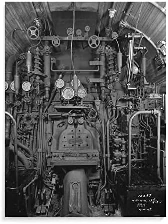 Pennsylvania Railroad voz strojarnica Poster Vintage voz motor motor operativni sistem slika zid Art slike platno