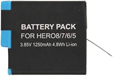 2-pack AHDBT-801 Zamjena baterije za GoPro Hero 5 HD srebrna kamera - kompatibilna sa SPJB1B