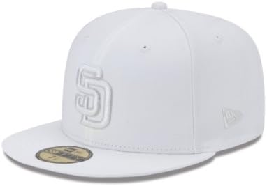 MLB San Diego Padres White & Grey 59Fifty opremljena kapa