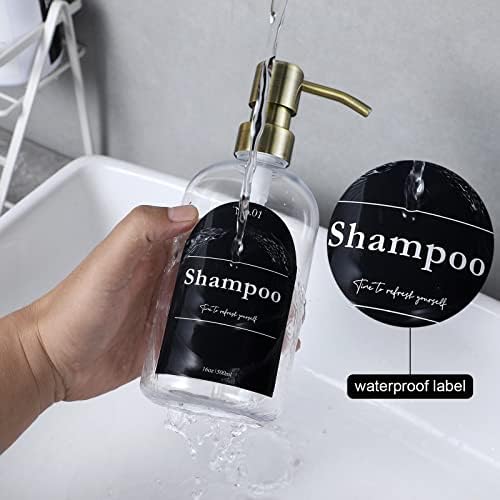 Šampon i regenerator za kupaonicu Raspršivač sapušta sa vodootpornim naljepnicama Rust izopotpuna pumpa