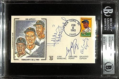 Marichal Cepeda Perry potpisan kovertu u San Francisco Giants BGS - bejzbol ploče sa autogramiranim karticama