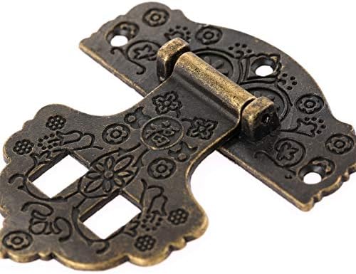 Sigurnost HASP Lock 1pc 7060mm Antikni lafteri Dekorativni nakit Drveni boksni kofer HEP brava sa vijcima Vintage Mesing hardver