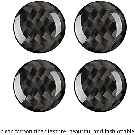 Yofamo karbonski vlakno A / C Outlet Vent gumba Naljepnica naljepnica Unutrašnja obloga za ukrašavanje
