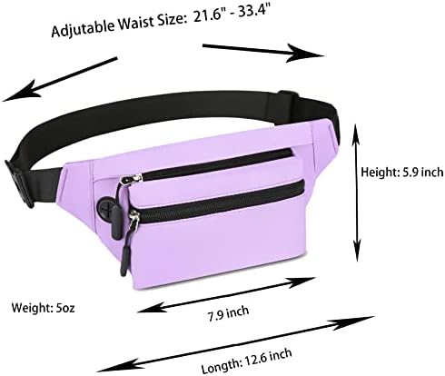 AUSION Veliki fanny paket za žene vodootporne križne torbe sa 3-patentnim džepovima Modna torba