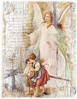 Josephov Studio, dekorativna ploča Rimskog anđela čuvara, 15 H, hrabre ploče, vlaknaste ploče srednje