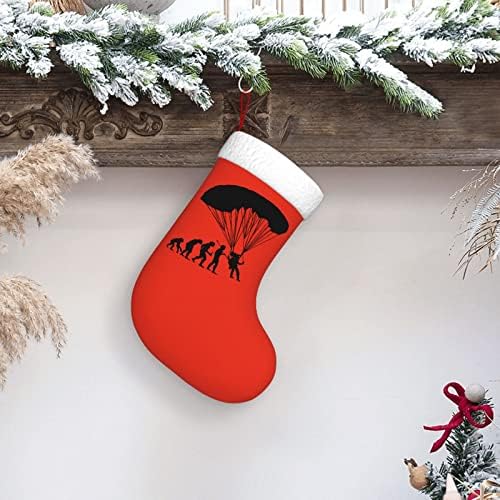 CutedWarf paragliding božićne čarape Xmas Holiday ukrasi kamin Viseći čarapa 18 inča čarape