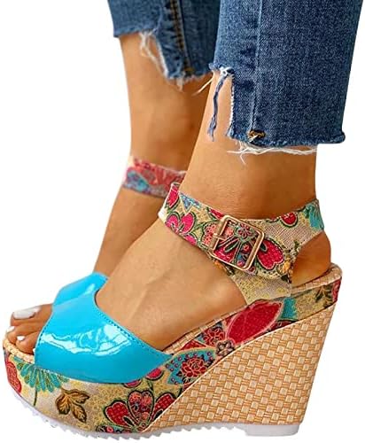 Aihou platforme sandale za žene Chunky potpetica, ženske sandale za žene klinaste platforme Dressy