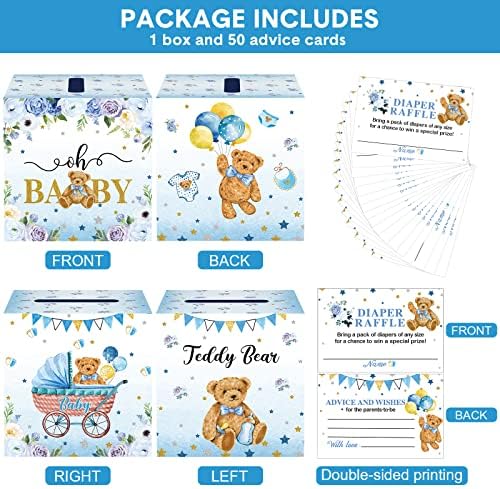 50 komada ulaznice za medvjeda pelena s držačem kutija za bebe savjeti za bebe savjetima za bebe ukrasi