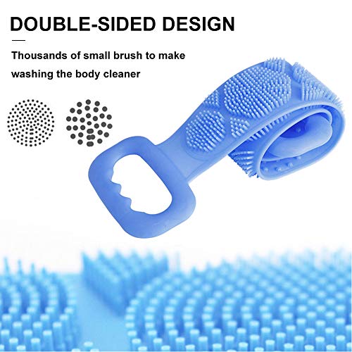 Bainiao silikonska četka za kupanje dvostrano piling silikonske leđima za leđima 70cm za muškarce