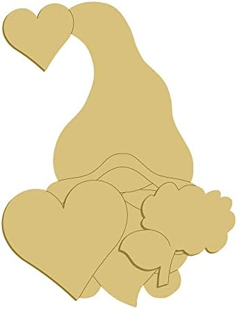 3d Gnome izrez Valentinovo ljubav vješalica za vrata MDF oblik platna stil 24 Art 3