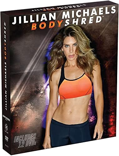 SPRENG Jillian Michaels Body Shred 60-dnevni plan obroka vodič za fitnes rotacioni kalendar-12 DVD