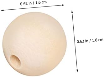 STOBOK Log disperzija perle prirodne perle ukrašene vijenac krug perle odstojnici perle za DIY izradu nedovršenih