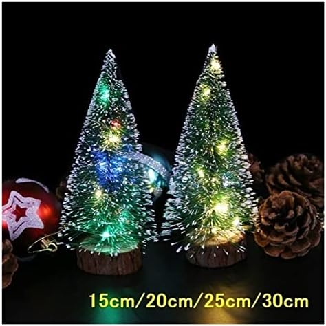 Deflab božićno drvsko drvo lagan mini umjetni ukrasni božićnih drvca za odmor za odmor minijaturni ukrasi