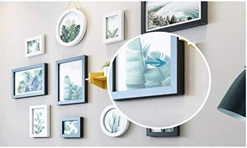 DLVKHKL Photo Wall-Set okvira za slike, zidni galerijski okviri za kolaž sa visećim šablonom, Foto prostirke
