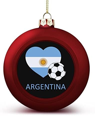 Volim Argentina nogomet Božić loptu visi ukrasi Xams Tree ukras za odmor Party