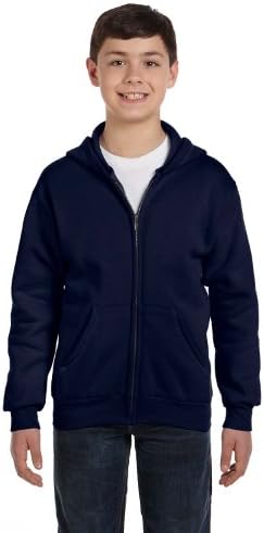 Hanes Big Boys 'Comfortblend Ecosmart puni zip hoodie _navy_s