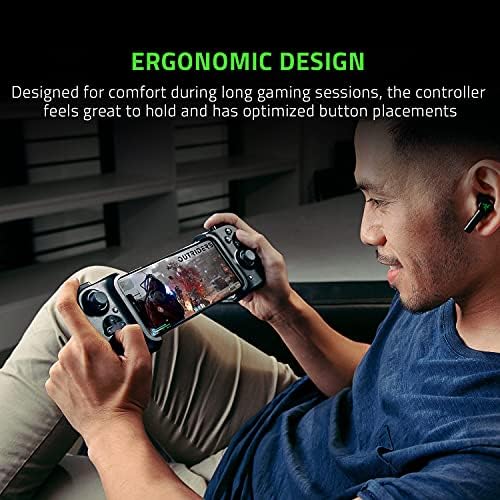Razer Kishi kontroler za mobilne igre za iPhone + Hammerhead True Wireless Pro Bluetooth Gaming Earbuds Bundle