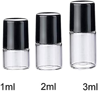 50 komada 3ML Clear Glass Roller boce Mini prazne ulje za ulje uljne boce s nehrđajućim čeličnim