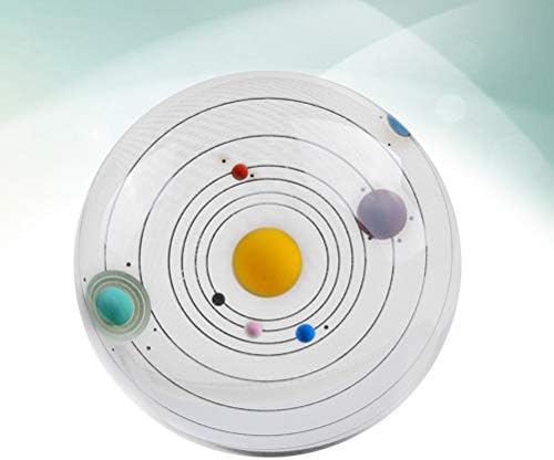 AMOSFUN Ured za uređenje za žene 3D solarni sistem Crystal Ball Clear Planet Obrazovni kuglica Model