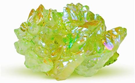 Pyor Parrot sirova Kristalna klaster Sretno Početna Décor Rainbow Boja Polirano kamenje Prirodne dragulje