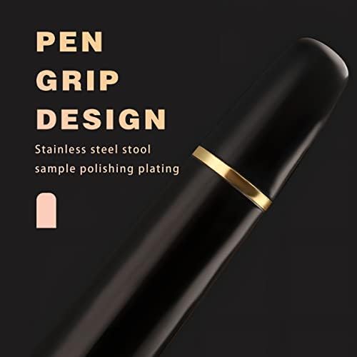 ZJEU6022 Potpisna olovka Metalni zlatni ukras | | Essence 18 K NIB i Crna kaseta s tintom | kutija za