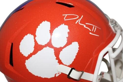 Dexter Lawrence sa autogramom/potpisanom Clemson Tigers speed replica kaciga JSA 24946 - fakultetske kacige