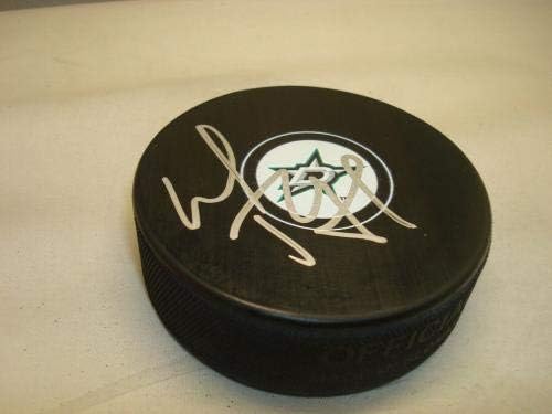 Lindy Ruff potpisao Dallas Stars Hockey Puck sa autogramom 1A-autogramom NHL Paks
