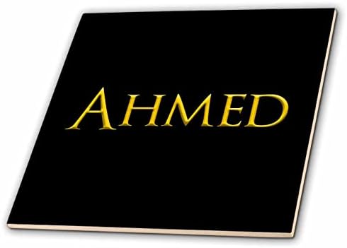3drose Ahmed prelijepo ime za dječaka u Americi. Žuta na crnom-pločice