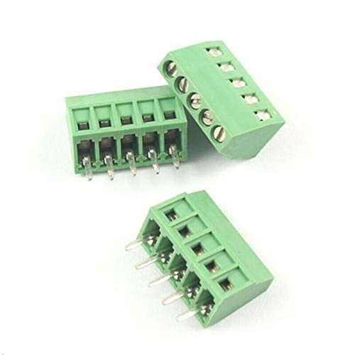 DBParts 10kom 5-pinski plug-in Screw Terminal Block konektor 2.54 mm 0.1 Pitch Panel PCB Mount DIY