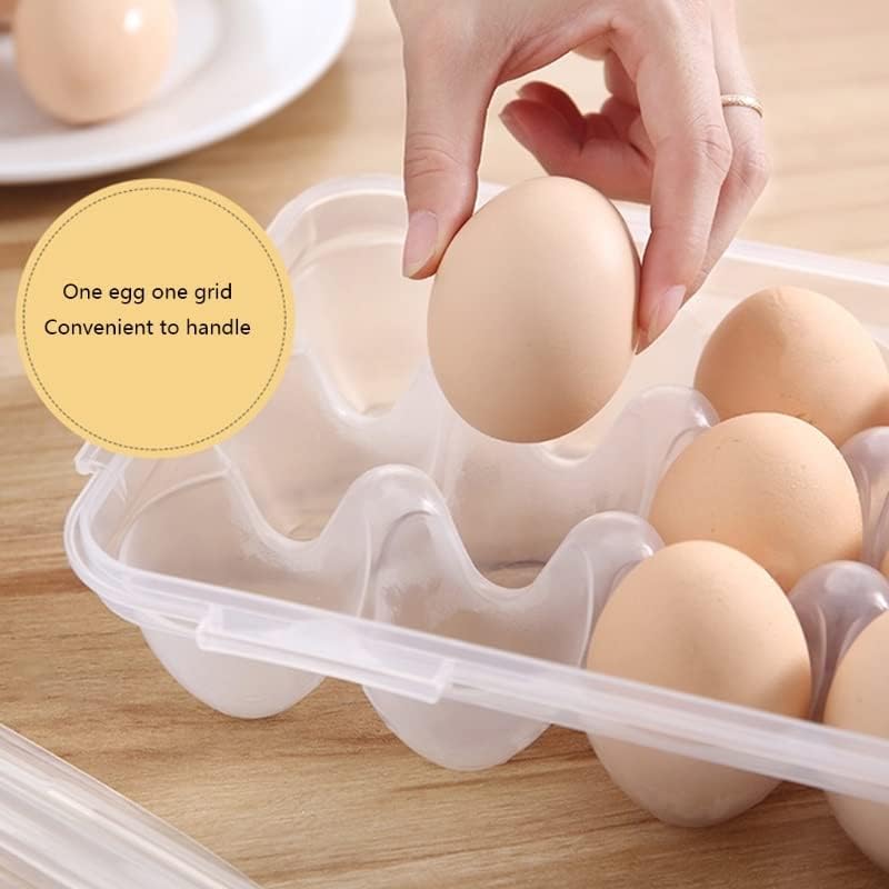 10/18 Grid kutija za odlaganje jaja ladica za jaja sa poklopcem Kuhinjski frižider stalak držač