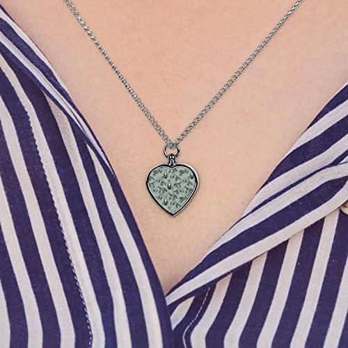 Fox Vježba štampana ogrlica od urne za kućne ljubimce za pepeo srce kremiranje nakit spomen privjesak držač
