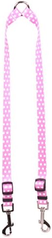 Dizajn žutog psa Novi povodac za Pink Polka tačku, veliki-1 širok i 12 do 20 dugačak