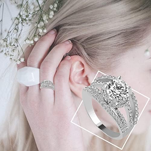 2023 Nova ženska prstena moda umetnula cirkon zvonaste ličnosti Ženski prsten nakit angažman prsten punjeni prstenovi