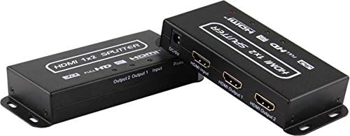 HDMI Matrix prekidač, HDMI distributer sa nosačem za montažu, 4k HDMI razdjelnika 1x2 HDMI2.0 Splitter