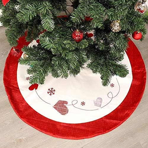 Lyly Soft 48 inčni suknje za božićne stablo preprinci za božićne stablo tepih Božićni ukrasi za kućnu novu