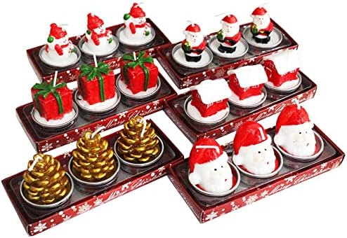 Qqd ukras za Božićnu svijeću 2022, slatki Mini Božićni ukrasi kuća Santa Claus Snowman, božićno drvo dekor